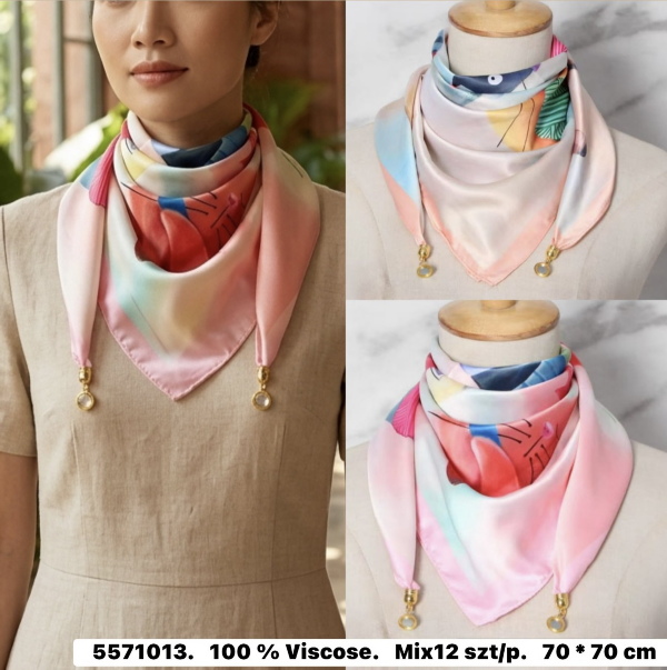 Chuska damska Roz Standard, Mix kolor Paczka 12 szt